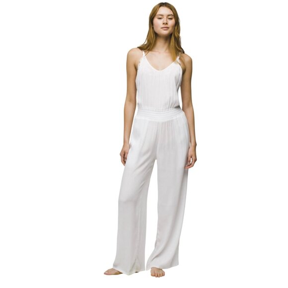 PrAna Women's Fernie Wide Leg Jumpsuit Swim Covwr Up Strappy Large NWT - Picture 1 of 6